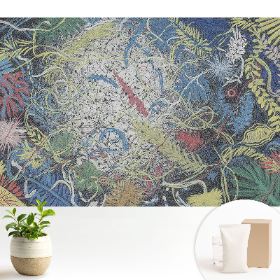 Tapeta fotograficzna flizelinowa Abstrakcyjne liście pełne energii