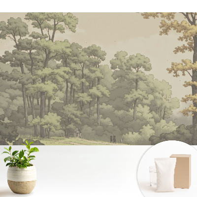 Tapeta fotograficzna flizelinowa Spokojny krajobraz lesisty