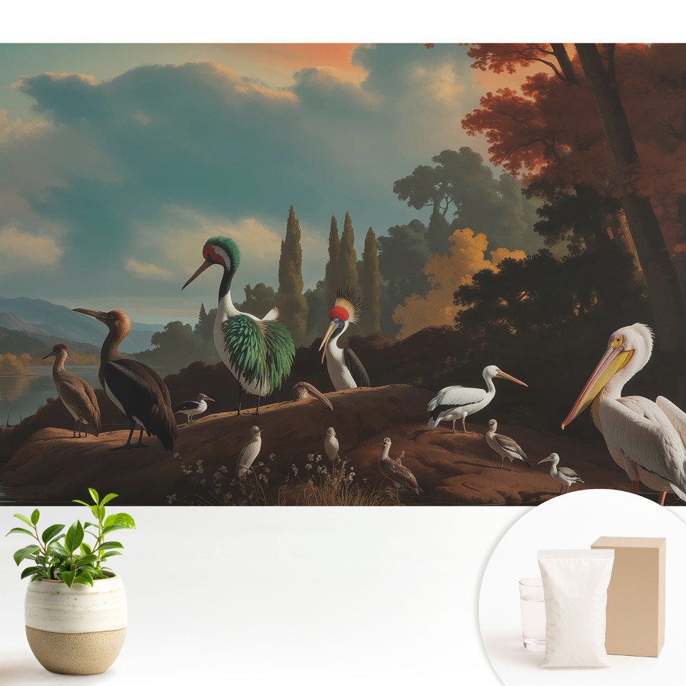 Tapeta fotograficzna flizelinowa Ptaki nad wodą piękniejsze niż sen