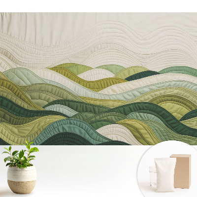 Fototapeta z nadrukiem na flizelinie Harmonijne wzgórza tkaninowe