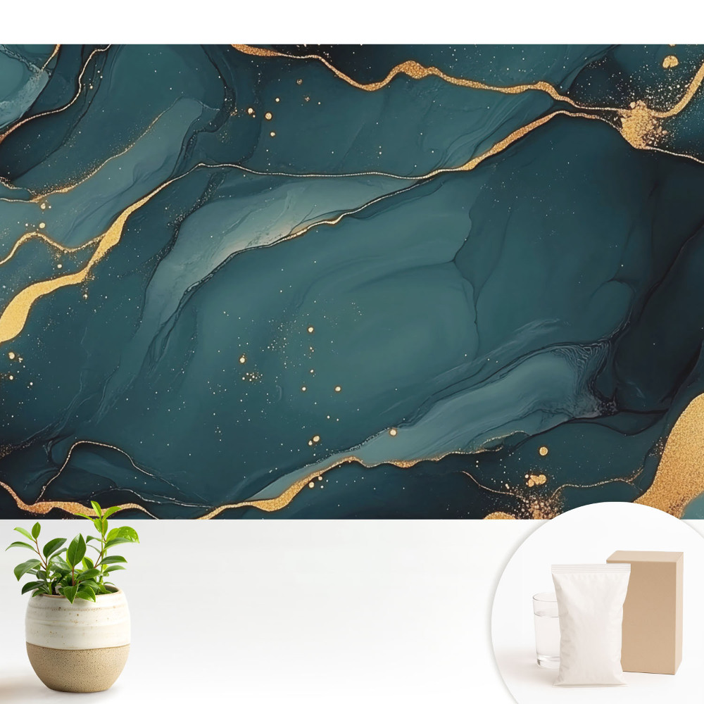 Tapeta fotograficzna flizelinowa Elegancka abstrakcja w ciemnoniebieskich tonach