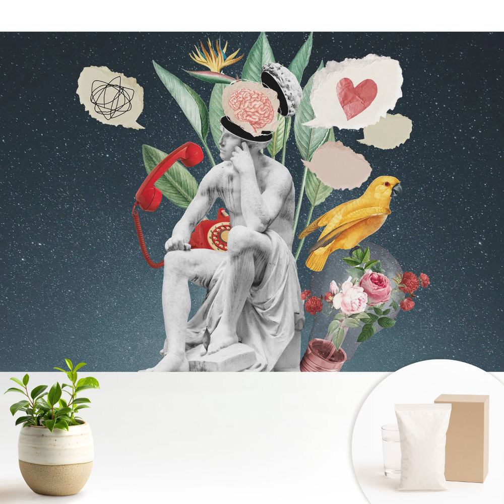 Nowoczesna fototapeta na wymiar Kreatywny kolaż surrealistyczny