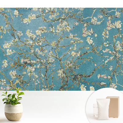 Fototapeta z nadrukiem na flizelinie Gałęzie migdałowca kwiaty delikatność