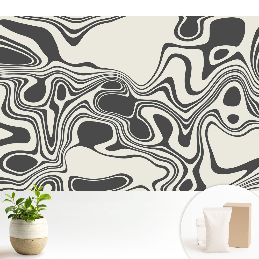 Fototapeta flizelinowa do salonu Abstrakcyjne fale kontrastów