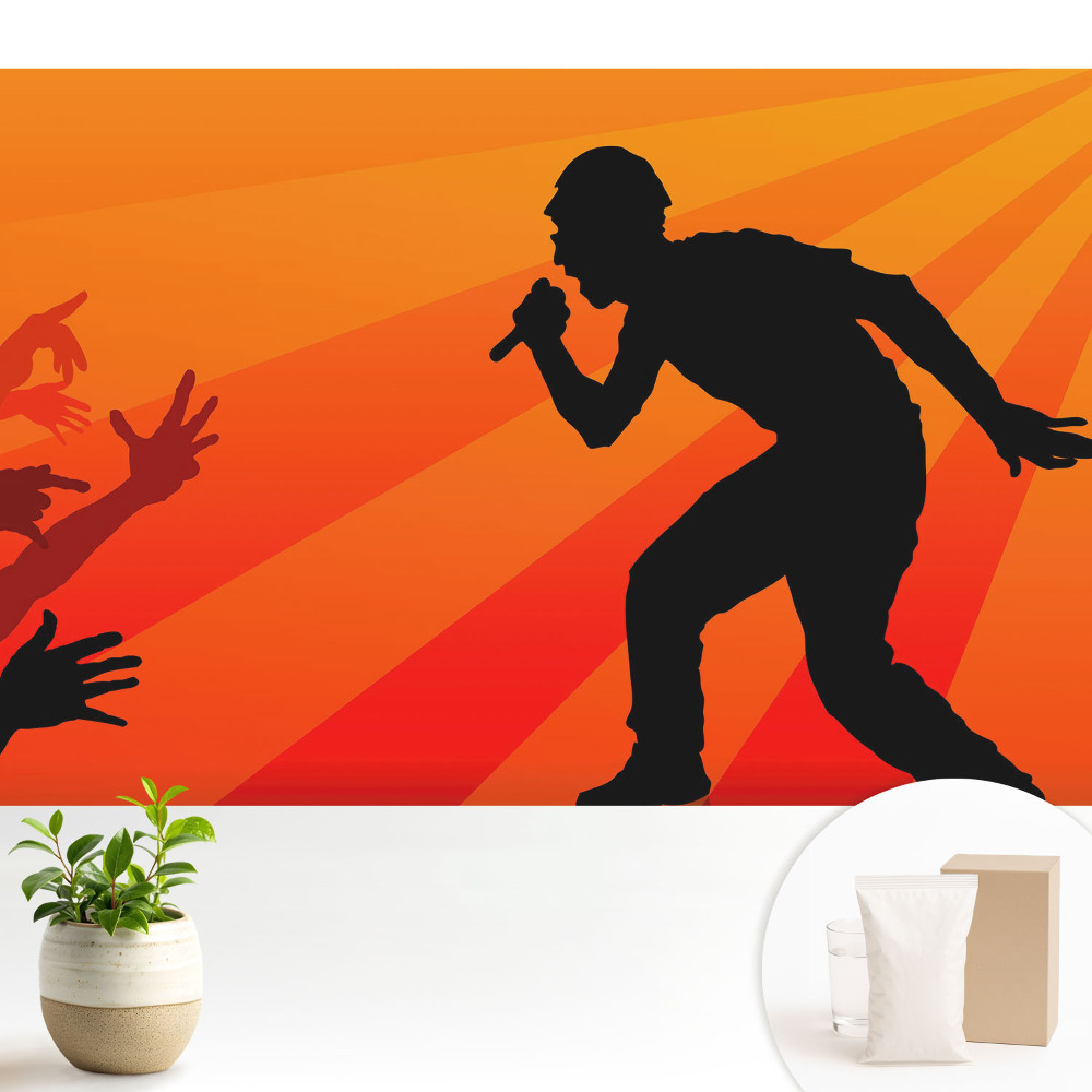 Fototapeta na wymiar do sypialni Energia muzyki i tłumu