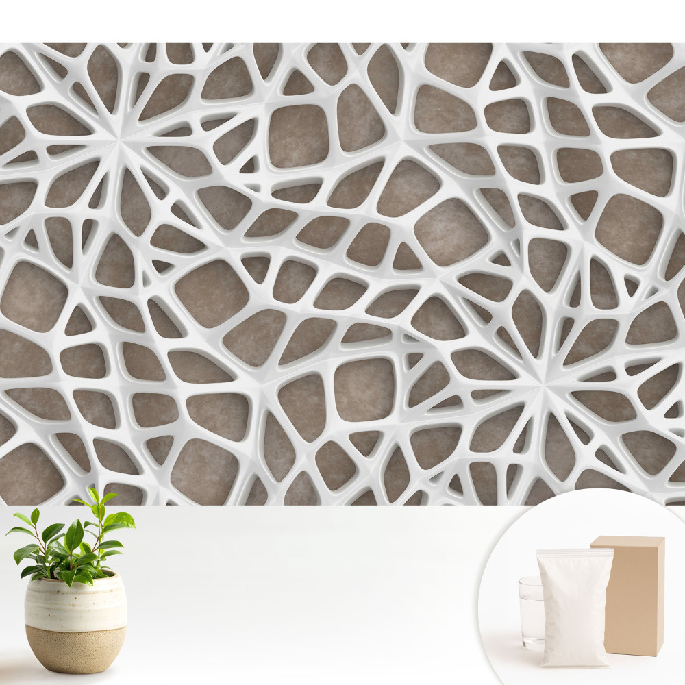 Tapeta fotograficzna flizelinowa Koronkowa struktura przestrzenna nowoczesna