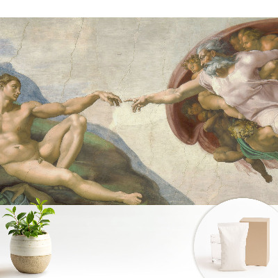 Nowoczesna fototapeta na wymiar Symboliczna interakcja postaci pełna emocji