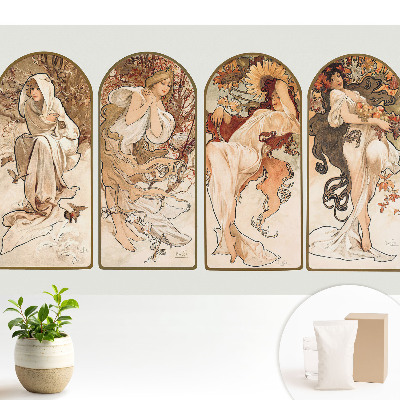 Fototapeta na wymiar do sypialni Cztery kobiety w stylu secesyjnym