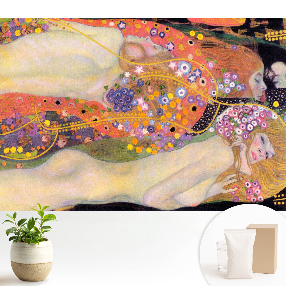 Fototapeta flizelinowa do salonu Kolorowe kwiaty fantazyjne postacie