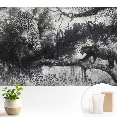 Tapeta fotograficzna flizelinowa Lamparty artystyczne rozproszenie dynamika