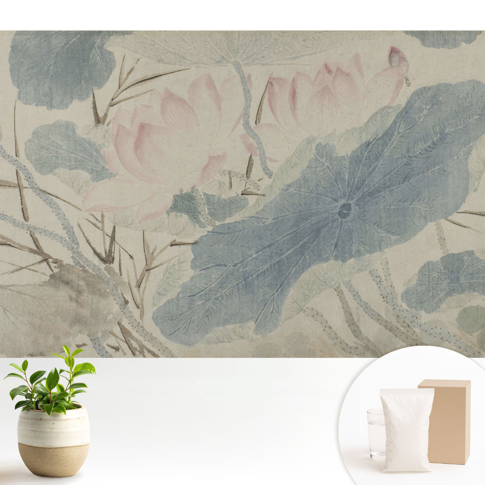 Fototapeta na wymiar do sypialni Delikatne kwiaty w klasycznym stylu