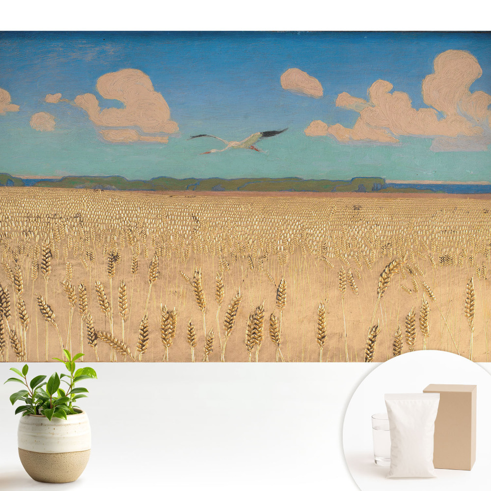 Tapeta fotograficzna flizelinowa Pole pszenicy pod niebem