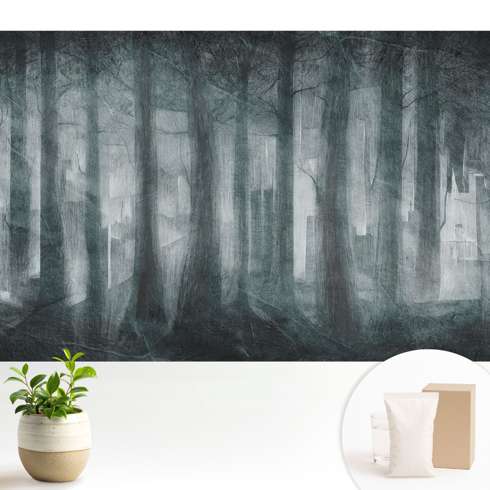 Fototapeta na wymiar do sypialni Zagadka miejska w leśnym zaciszu