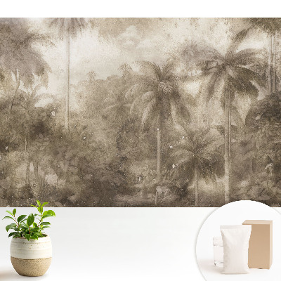Fototapeta do salonu Vintage tropikalna dżungla