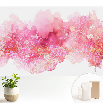 Fototapeta z nadrukiem na flizelinie Kwiatowa abstrakcja różowa