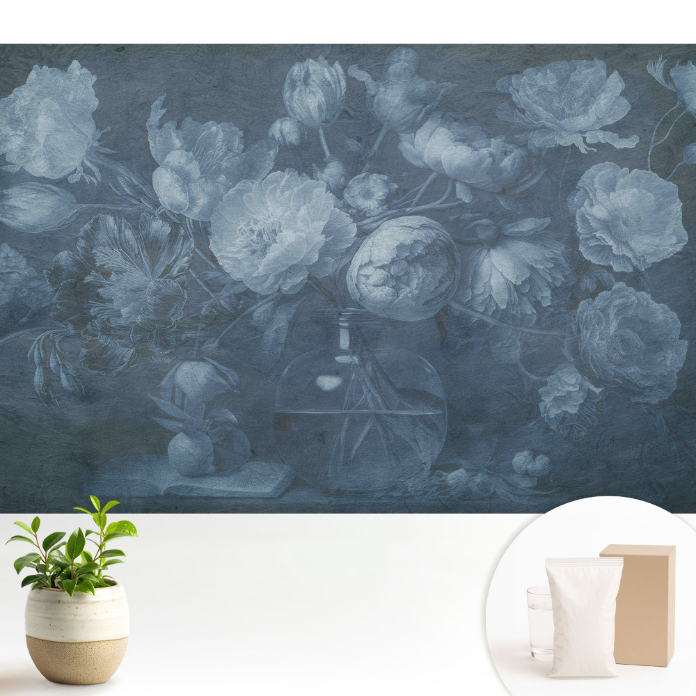 Nowoczesna fototapeta na wymiar Kwiaty w szklanym wazonie styl klasyczny