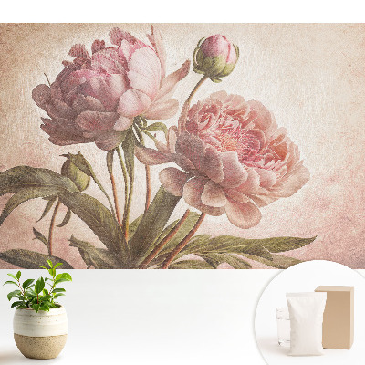 Tapeta fotograficzna flizelinowa Kwiaty piwonii w klasycznym stylu