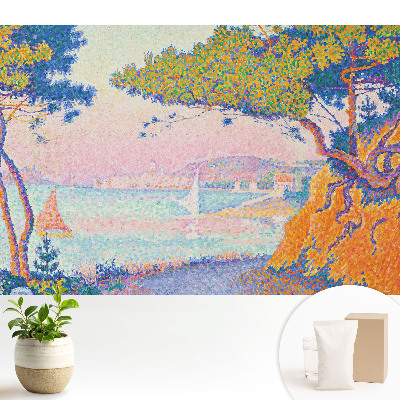 Fototapeta na wymiar do sypialni z motywem nadmorskiego pejzażu w stylu impresjonistycznym oddająca energię miejsca
