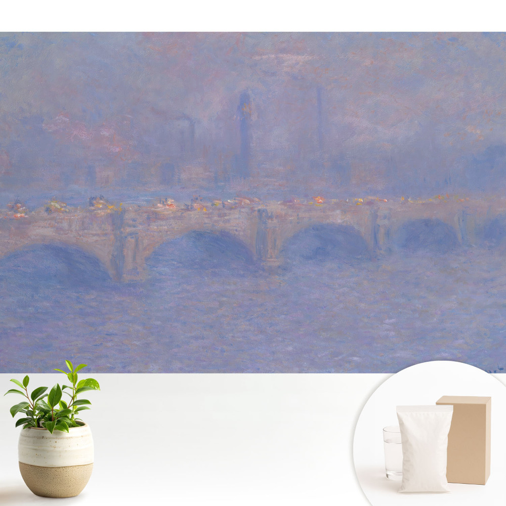Tapeta fotograficzna flizelinowa Impresjonistyczny most mglisty nostalgiczny