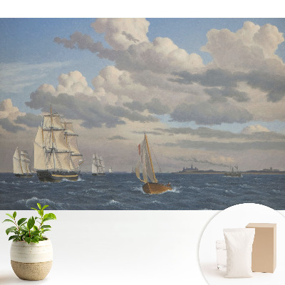 Tapeta fotograficzna flizelinowa Żaglowce i morze