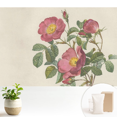 Nowoczesna fototapeta na wymiar Dzikie róże w klasycznej kompozycji