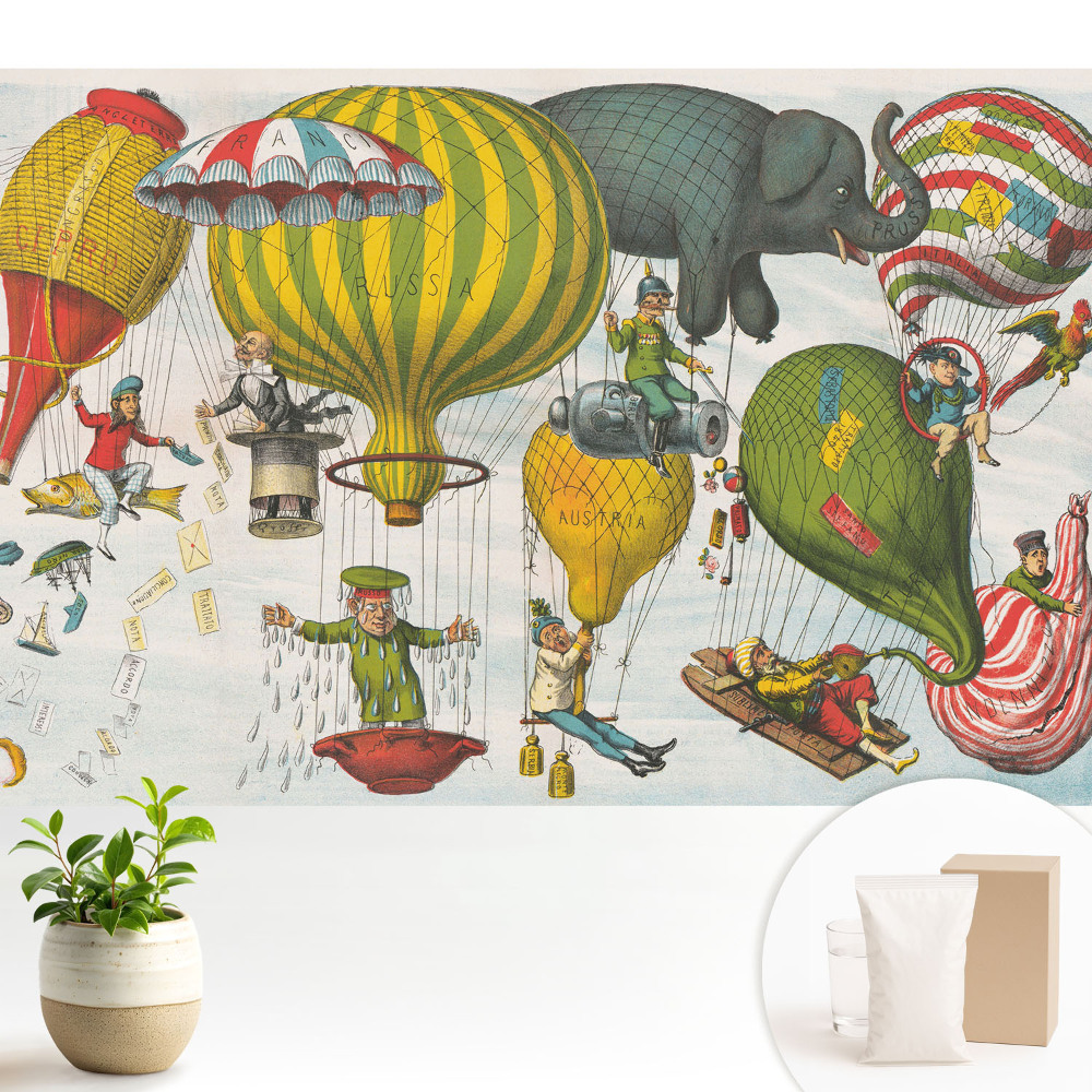 Tapeta fotograficzna flizelinowa Kolorowe balony pełne przygód