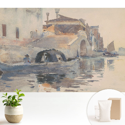 Nowoczesna fototapeta na wymiar Akwarelowa sceneria Wenecja harmonia wody
