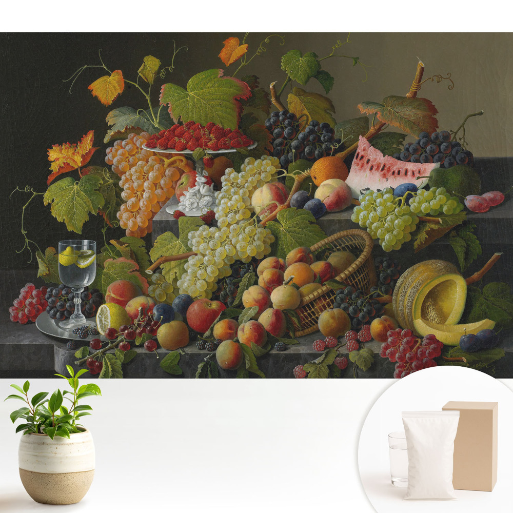 Tapeta fotograficzna flizelinowa Martwa natura owoce elegancja harmonia