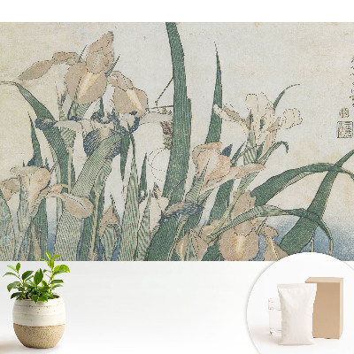 Tapeta fotograficzna flizelinowa Irysów klasyczny wzór harmonii i elegancji