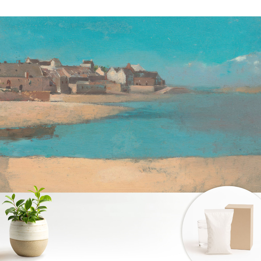 Fototapeta do salonu Nadmorska wioska w retro stylu