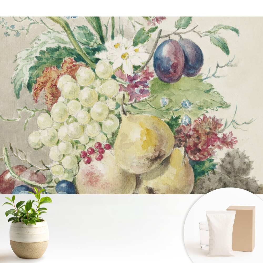 Fototapeta do salonu Martwa natura owoców i kwiatów