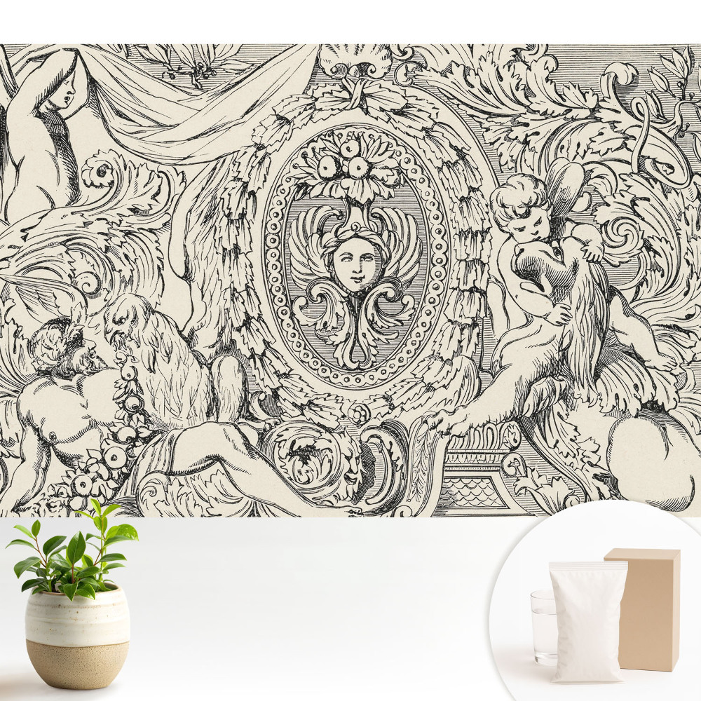 Fototapeta z nadrukiem na flizelinie Klasyczne ornamentalne motywy