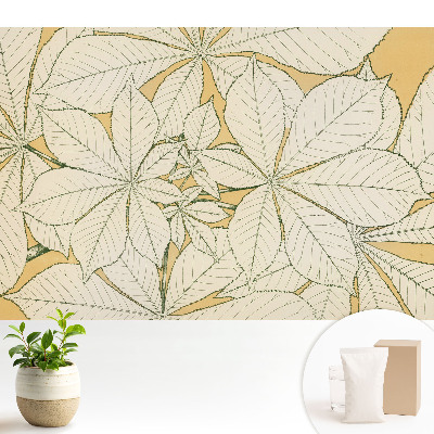 Fototapeta do salonu Styl minimalizm harmonia liście przytulność