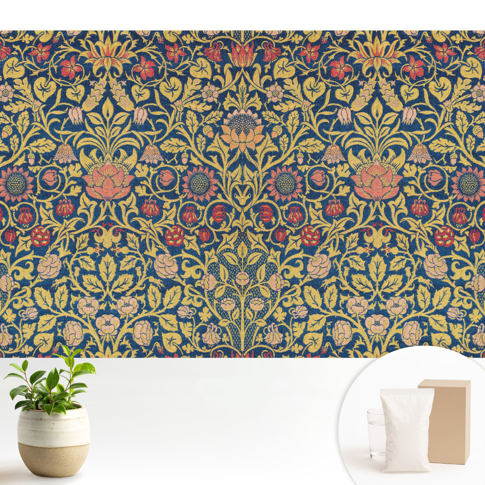 Tapeta fotograficzna flizelinowa Eleganckie klasyczne kwiaty w powtarzalnej kompozycji