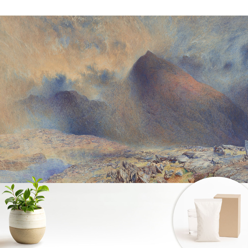 Fototapeta na wymiar do sypialni Górska panorama melancholijna i majestatyczna