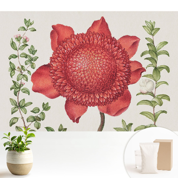 Fototapeta z nadrukiem na flizelinie Klasyczna kompozycja kwiatowa natury