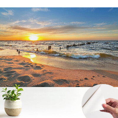 Fototapeta do salonu Zachód słońca nad morzem