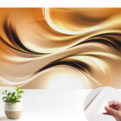 Tapeta fotograficzna samoprzylepna Dynamiczna abstrakcja pełna ciepłych tonów