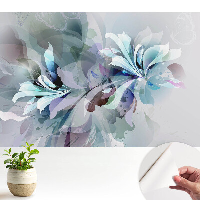 Fototapeta samoprzylepna do salonu Eteryczne kwiaty i abstrakcja