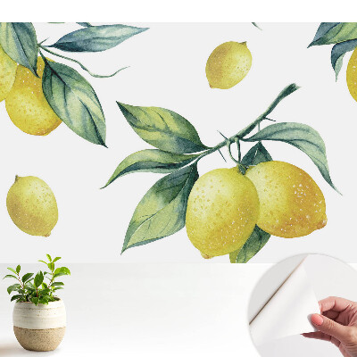 Nowoczesna fototapeta na wymiar Cytrynowy wzór soczysta zieleń