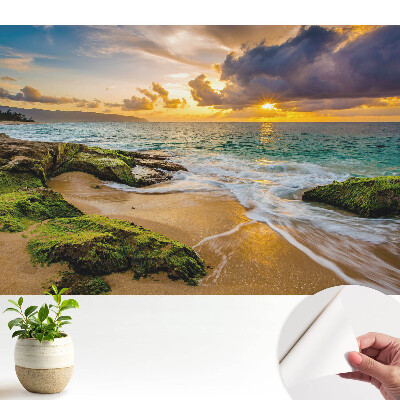 Fototapeta do salonu Zachodzące słońce nad oceanem