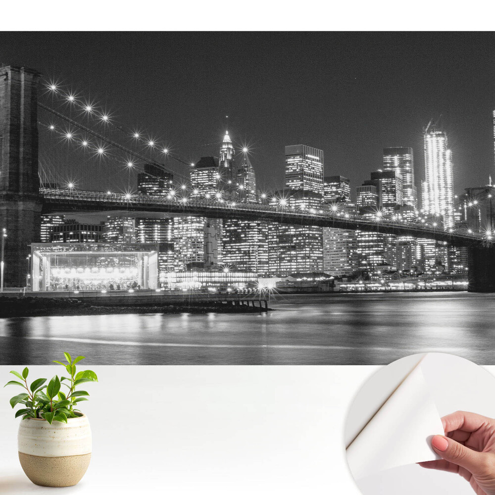 Fototapeta z nadrukiem samoprzylepna Miasto nocą zachwycająca panorama