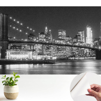 Fototapeta z nadrukiem samoprzylepna Miasto nocą zachwycająca panorama