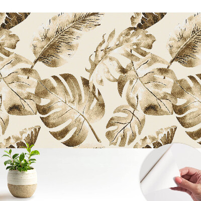 Nowoczesna fototapeta na wymiar Tropikalne liście wzór klasyczny