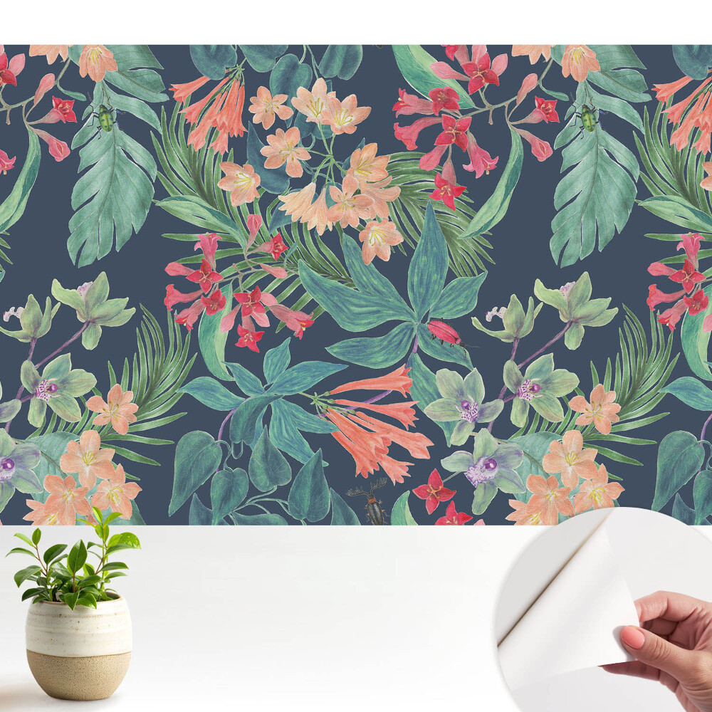 Nowoczesna fototapeta na wymiar Egzotyczna flora eleganckie barwy