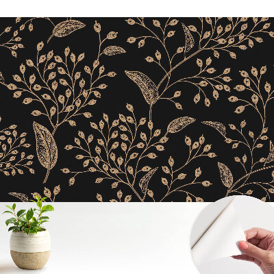 Fototapeta samoprzylepna do salonu Roślinny klasyczny wzór