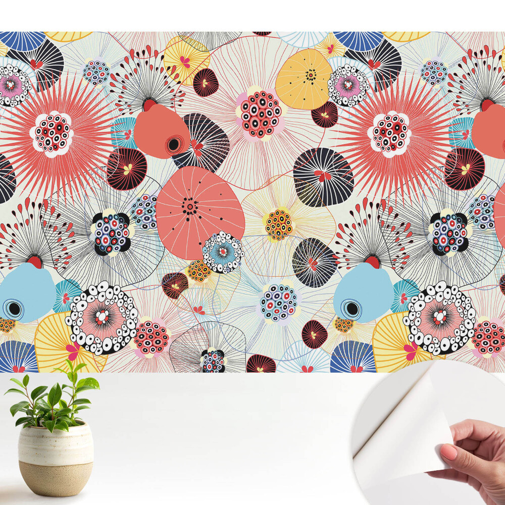 Fototapeta na wymiar do sypialni Kwiatowy wzór energia kolorów