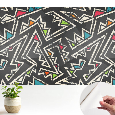 Fototapeta do salonu Zygzakowate wzory pełne kolorów