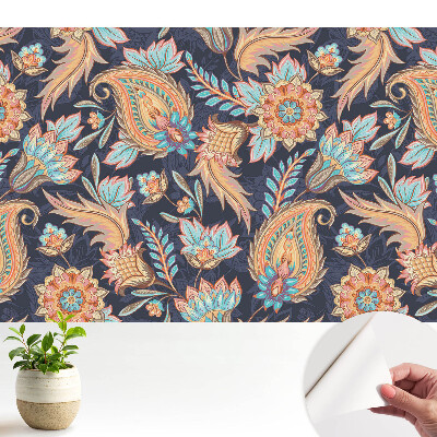 Fototapeta z nadrukiem samoprzylepna Kwiaty i liście w stylu klasycznym