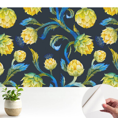 Tapeta fotograficzna samoprzylepna Akwarelowe kwiaty elegancja żywiołowość